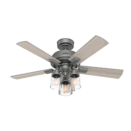 Hunter 44 in. Hartland Ceiling Fan with LED Light Kit and Pull Chain
