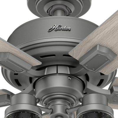Image showing  44 in. 3-Speed Indoor Hartland Ceiling Fan with LED Light Kit and Pull Chain