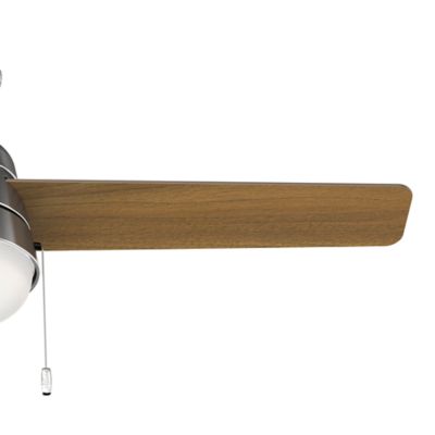 Image showing  52 in. 3-Speed Indoor Aker Ceiling Fan with LED Light Kit and Pull Chain