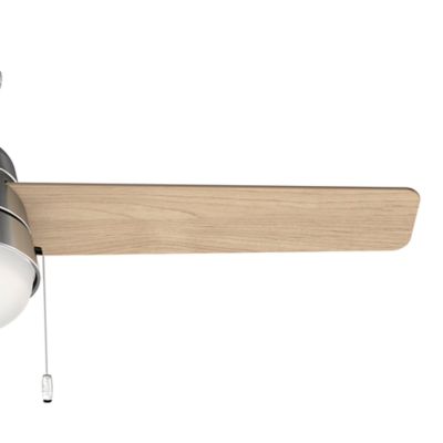 Image showing  52 in. 3-Speed Indoor Aker Ceiling Fan with LED Light Kit and Pull Chain