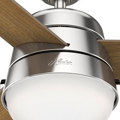 Image showing  52 in. 3-Speed Indoor Aker Ceiling Fan with LED Light Kit and Pull Chain