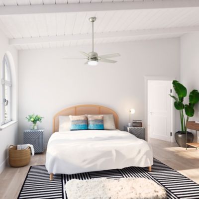 Image showing  52 in. 3-Speed Indoor Aker Ceiling Fan with LED Light Kit and Pull Chain