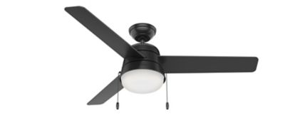 Hunter 52 in. Aker Damp Rated Ceiling Fan with LED Light Kit and Pull Chain