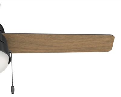 Image showing  52 in. 3-Speed Indoor/Outdoor Aker Damp-Rated Ceiling Fan with LED Light Kit and Pull Chain