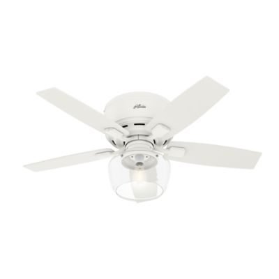 Hunter 44 in. Bennett Low-Profile Ceiling Fan with LED Light Kit and Handheld Remote