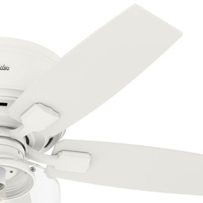 Image showing  44 in. 3-Speed Indoor Bennett Low-Profile Ceiling Fan with LED Light Kit and Handheld Remote