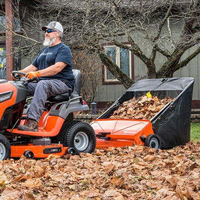 Image showing 5 th Husqvarna 42 in. Lawn Sweeper, 20 cu. ft. Riding Mower Attachments