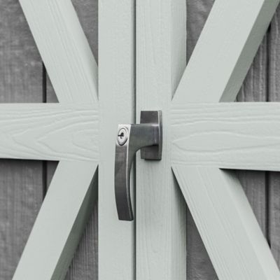 Image showing 7 th Shed Master 10 ft. x 10 ft. Ranch Style Outdoor Wood Storage Shed