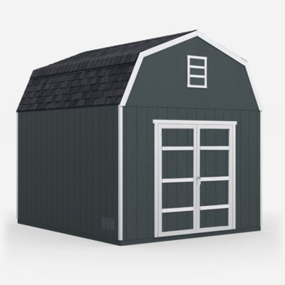 Shed Master 10 ft. x 12 ft. Barn Style Outdoor Wood Storage Shed