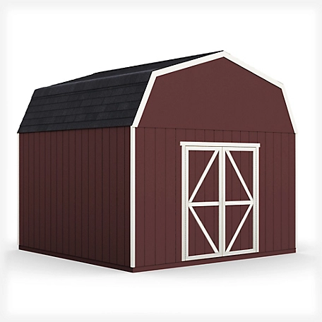 Shed Master 10 ft. x 16 ft. Barn Style Outdoor Wood Storage Shed