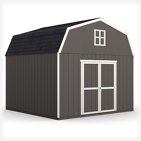 Shed Master 12 ft. x 12 ft. Barn Style Outdoor Wood Storage Shed