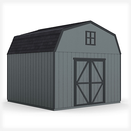 Shed Master 12 ft. x 16 ft. Barn Style Outdoor Wood Storage Shed