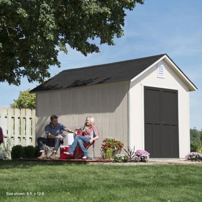 Image showing 7 th Shed Master 8 ft. x 12 ft. Classic Ranch Style Wood Storage Shed