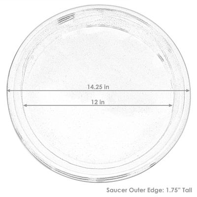 Image showing  High-Fired Glazed UV and Frost-Resistant Outdoor Flower Pot Planter Saucers, 12 in. D, Imperial Blue, 2 pk.