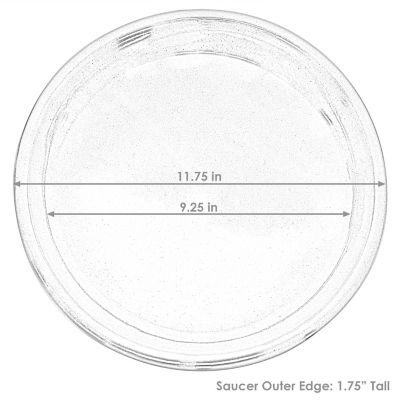 Image showing  Glazed UV-Resistant and Frost-Resistant Ceramic Outdoor Flower Pot Planter Saucers - 9 in. D, Gray - 4-Pack