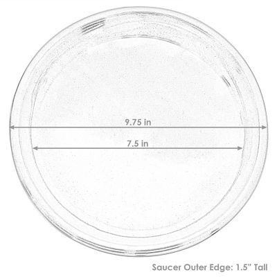 Image showing  Glazed UV- and Frost-Resistant Ceramic Outdoor Flower Pot Planter Saucer, 7 in. D, Imperial Blue, 2 pk.