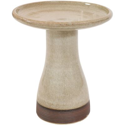 Sunnydaze Decor 21 in. Outdoor Bird Bath, Yam