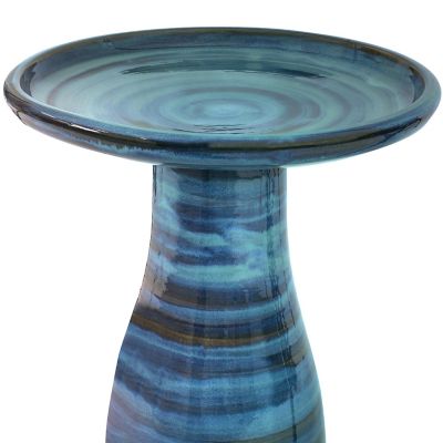 Image showing  21 in. UV/Frost-Resistant Bird Bath, Galaxy Blue