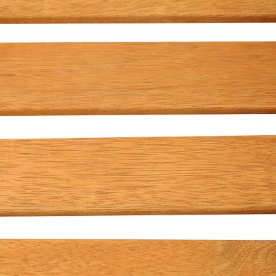 Image showing 9 th Sunnydaze Decor Meranti Wooden Garden Shelf with Teak Oil Finish, 18 in. x 36 in. x 34.5 in.