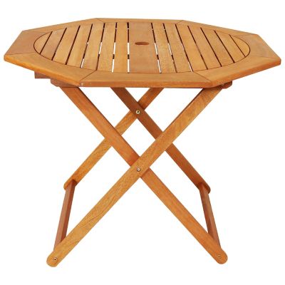 Sunnydaze Decor Octagon Outdoor Folding Patio Table