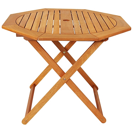 Sunnydaze Decor Octagon Outdoor Folding Patio Table