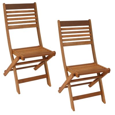 Sunnydaze Decor 2 pc. Outdoor Folding Patio Chair Set