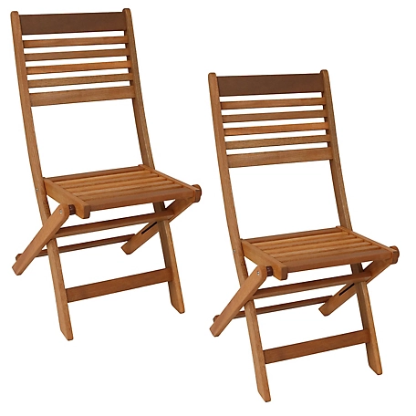 Sunnydaze Decor 2 pc. Outdoor Folding Patio Chair Set