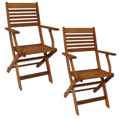 Sunnydaze Decor Outdoor Folding Patio Armchairs