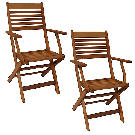 Sunnydaze Decor Outdoor Folding Patio Armchairs