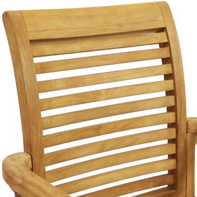 Image showing  Teak Outdoor Patio Dining Armchair