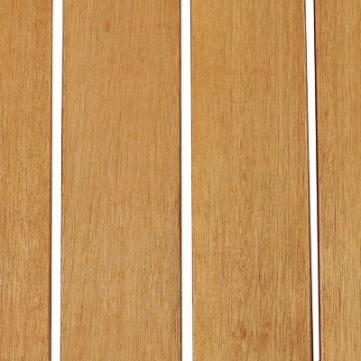 Image showing  Outdoor Meranti Wood with Teak Oil Finish Wooden Rectangular Accent Coffee Table - 35 in. - Brown