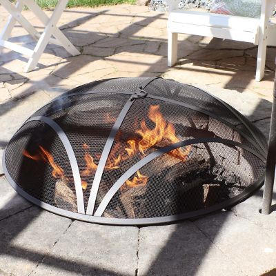 Image showing  Reinforced Steel Mesh Fire Pit Spark Screen, 30 in.