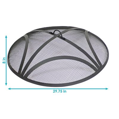 Image showing  Reinforced Steel Mesh Fire Pit Spark Screen, 30 in.