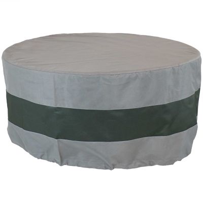 Sunnydaze Decor Outdoor Fire Pit Cover, 36 in., Gray/Green