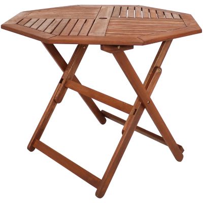 Sunnydaze Decor Folding Octagon Patio Table