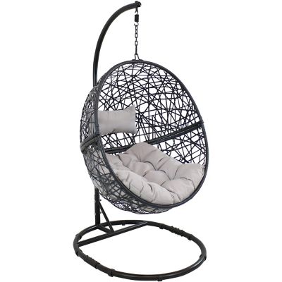 White wicker egg online chair