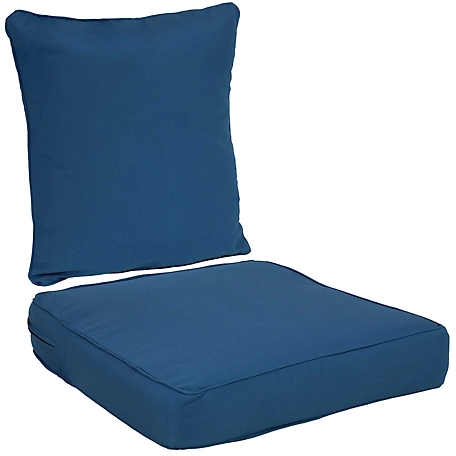 Sunnydaze Decor Outdoor Deep Seating Back and Seat Cushion Set