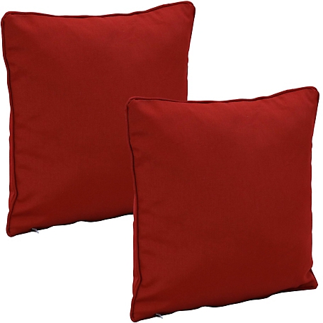 Sunnydaze Decor Outdoor Patio Throw Pillow Set, 2 pk.