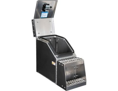 Image showing  Heavy-Duty Smooth Aluminum Step Box for Semi Trucks, 12 in.