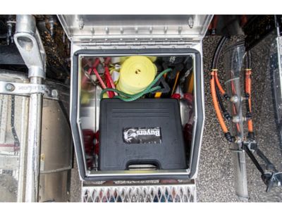 Image showing 9 th Buyers Products Heavy-Duty Smooth Aluminum Step Box for Semi Trucks, 18 in.