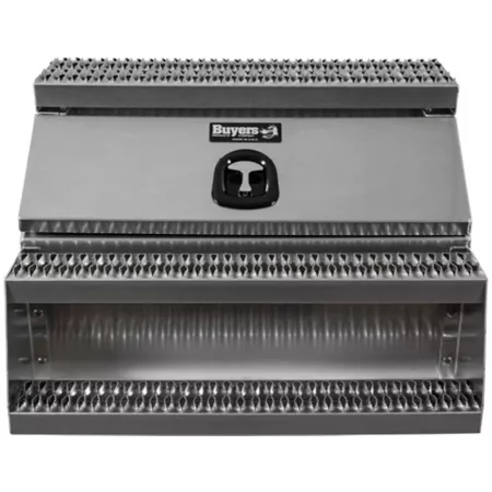 Buyers Products 36-inch Wide Heavy-Duty Smooth Aluminum Walk Box for Semi-Trucks Underbody Truck Tool Boxes