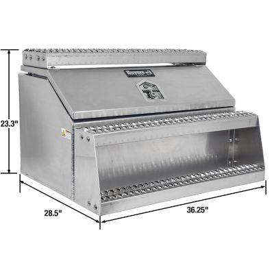 Image showing  Heavy-Duty Smooth Aluminum Step Box for Semi Trucks, 36 in.