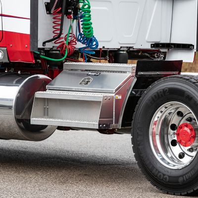 Image showing  Heavy-Duty Smooth Aluminum Step Box for Semi Trucks, 36 in.
