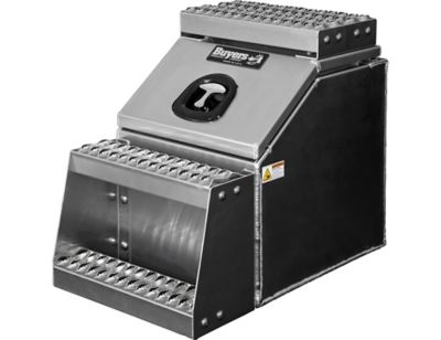 Image showing 2 th Buyers Products Heavy-Duty Smooth Aluminum Step Box for Semi Trucks, 16 in.