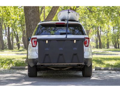 Image showing 14 th Romotech 23 x 26 x 51in. Hitch-Mounted Poly Cargo Carrier