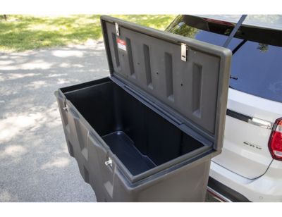 Image showing 16 th Romotech 23 x 26 x 51in. Hitch-Mounted Poly Cargo Carrier