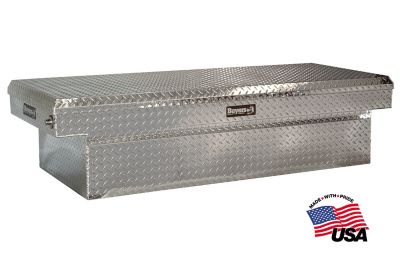 Buyers Products 20 cu. ft. Diamond Tread Aluminum Crossover Truck Tool Box, 18 in. x 27 in. x 71 in.