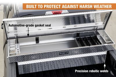 Image showing  20 cu. ft. Diamond Tread Aluminum Crossover Truck Tool Box, 18 x 27 x 71in.