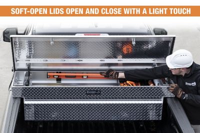 Image showing  20 cu. ft. Diamond Tread Aluminum Crossover Truck Tool Box, 18 x 27 x 71in.