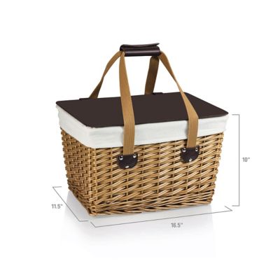 Image showing  Beige Canasta Basket, 16.5 in. x 11.3 in. x 9.8 in., 118-00-190-000-0